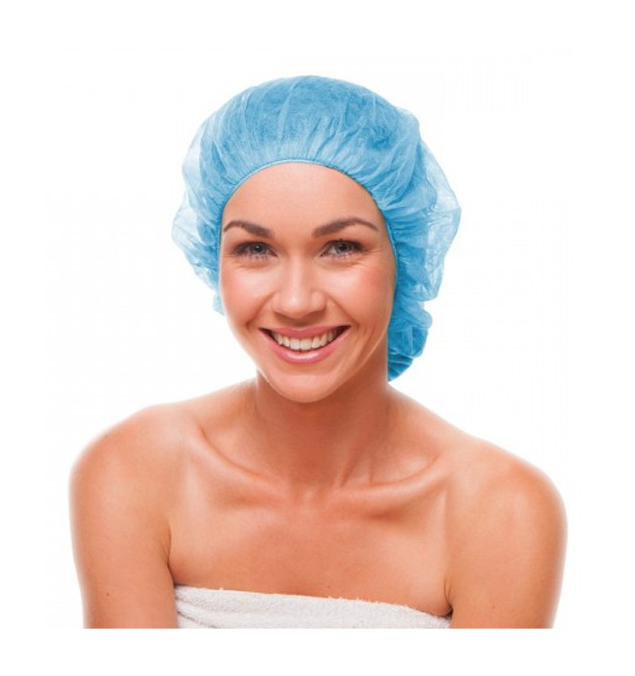 Gorros de Polipropileno Azul Ø55cm (100 Uds)
