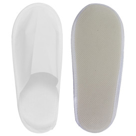 Zapatilla en TST de PP Cerrada Blanco Suela EVA (1 Par)