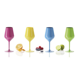 Copa Durable Tritán Verde para Vino 470ml (1 Ud)