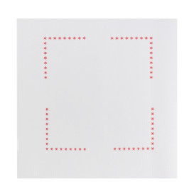 Servilleta Plana de Papel Sulfito Blanca 20x20cm (750 Uds)