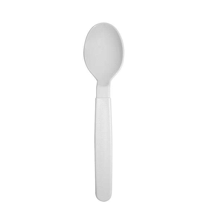 Cuchara Reutilizable Durable PP Blanca 18,5cm (180 Uds)