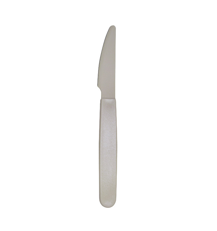 Cuchillo Reutilizable Durable PP Gris 18,5cm (6 Uds)