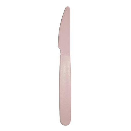 Cuchillo Reutilizable Durable PP Mineral Rosa 18,5cm (180 Uds)