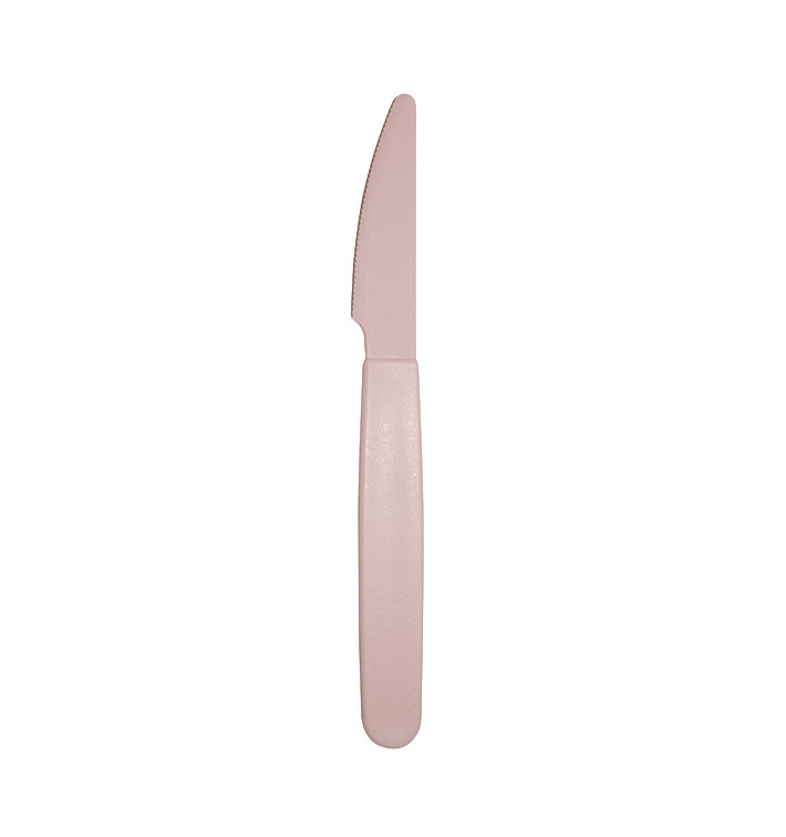 Cuchillo Reutilizable Durable PP Rosa 18,5cm (6 Uds)