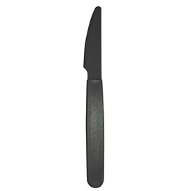 Cuchillo Reutilizable Durable PP Antracita 18,5cm (6 Uds)