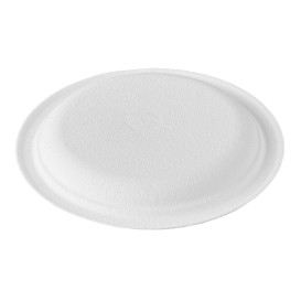 Plato Caña de Azúcar Blanco Ø15,5cm (50 Uds)