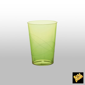 Vaso Reutilizable PS Cristal Moon Verde Lima Transp. 230ml (50 Uds)