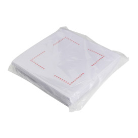 Servilleta Plana de Papel Sulfito Blanca 20x20cm (750 Uds)