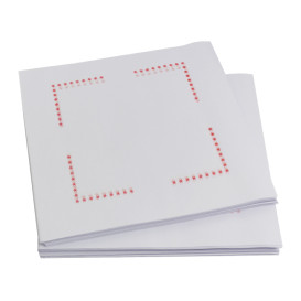 Servilleta Plana de Papel Sulfito Blanca 20x20cm (750 Uds)