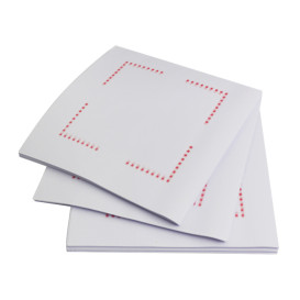 Servilleta Plana de Papel Sulfito Blanca 20x20cm (750 Uds)