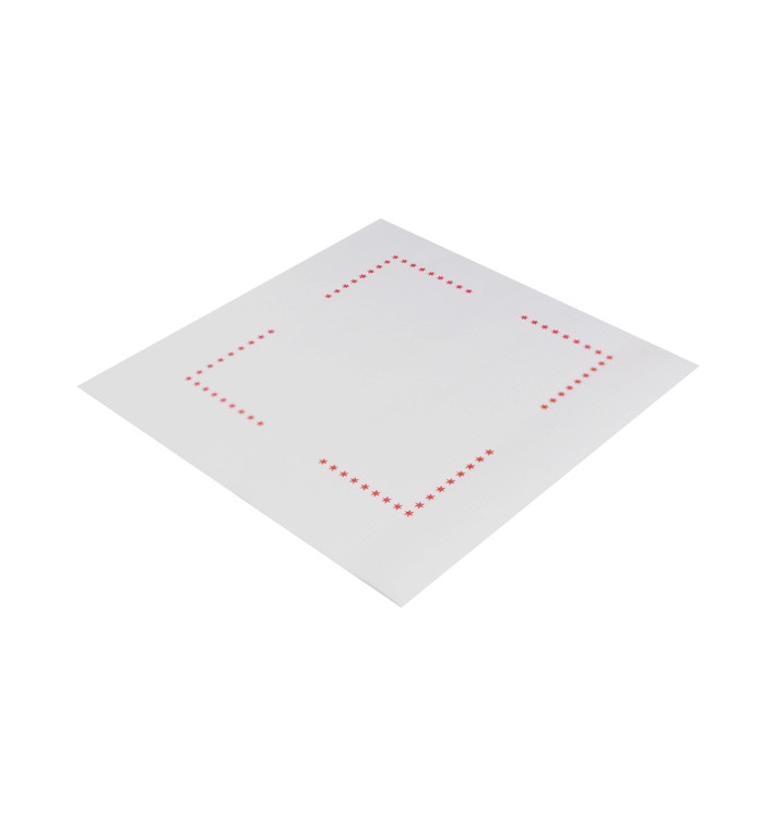 Servilleta Plana de Papel Sulfito Blanca 20x20cm (750 Uds)