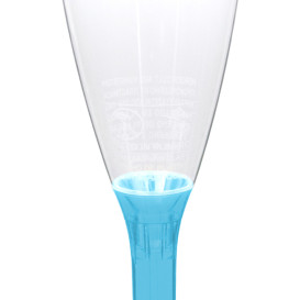 Copa Reutilizable PS Pie Turquesa Cava 2P (200 Uds)