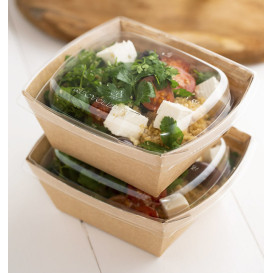 Ensaladera Rectangular Kraft 375ml 15x12x5cm (400 Uds)