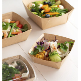 Ensaladera Rectangular Kraft 1.000ml 19x16x7cm (300 Uds)