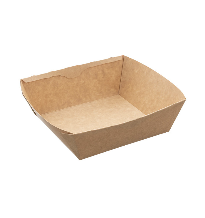 Ensaladera Rectangular Kraft 750ml 19x16x5cm (300 Uds)