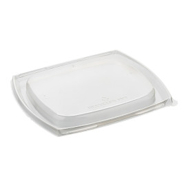 Tapa Rectangular rPET para Ensaladera 19x16cm (300 Uds)