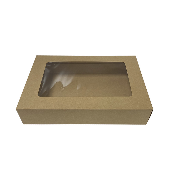 Caja Kraft con Ventana 35,8x25,6x7,1cm (50 Uds)