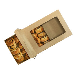 Bandeja Kraft para Caja con Ventana 33,2x23cm (50 Uds)