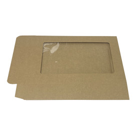 Caja Kraft con Ventana 41,9x26,7x7,1cm (50 Uds)
