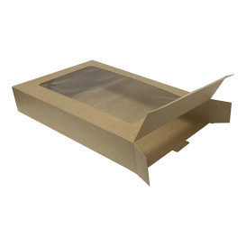 Caja Kraft con Ventana 41,9x26,7x7,1cm (50 Uds)