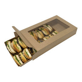 Caja Kraft con Ventana 41,9x26,7x7,1cm (50 Uds)