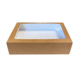Caja Kraft con Ventana 31x22,5x8,2cm (25 Uds)