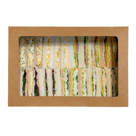 Caja Kraft con Ventana 31x22,5x8,2cm (25 Uds)