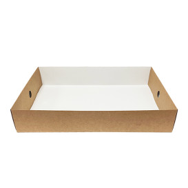 Bandeja Kraft para Caja con Ventana 44,5x30,7x7,8cm (50 Uds)