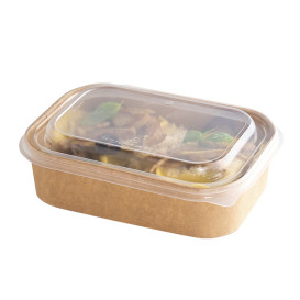 Tapa Rectangular PP para Envases 17,2x12cm (300 Uds)