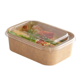 Tapa Rectangular rPET para Envases 17,2x12cm (50 Uds)