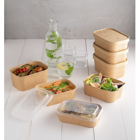 Tapa Rectangular Papel para Envases 17,2x12cm (50 Uds)