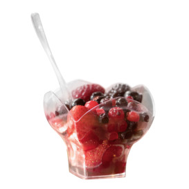 Bol Degustación Reutilizable PS Spring Dessert Transp. 100ml (25 Uds)