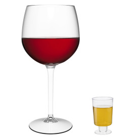 Copa de Plástico con Pie para Licor 40ml (1.400 Uds)