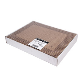 Mantel Individual Papel 30x40cm Kraft "Pata Gallo" 50g (2500 Uds)