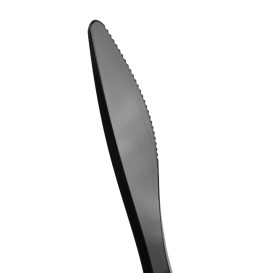 Cuchillo Plástico Luxury Negro 175 mm (2000 Uds)