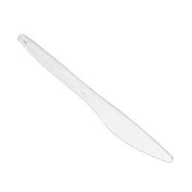 Cuchillo Plástico Luxury Transparente 175mm (100 Uds)