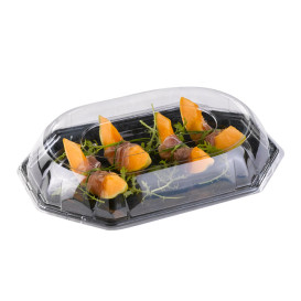Tapa de Plástico rPET para Bandeja de 36x24x5cm (50 Uds)