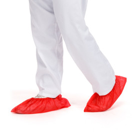 Cubrezapatos en Polipropileno Rojo (100 Uds)