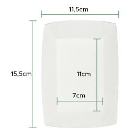 Barqueta 300ml Kraft 11x7x3,5cm (25 Uds)