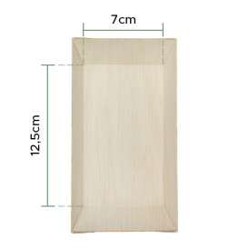 Bandeja de Madera 15,5x8,5x2,8cm 250ml (25 Uds)