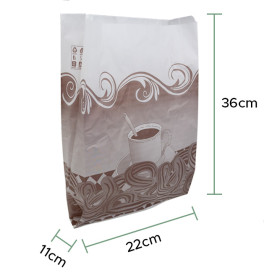Bolsa para Churros Antigrasa 22+11x36cm (250 Uds)