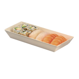 Bandeja de Madera 21,5x8,5x2,8cm 350ml (100 Uds)