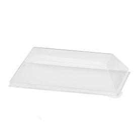 Tapa de Plástico PET Transparente 13x6,5cm (100 Uds)