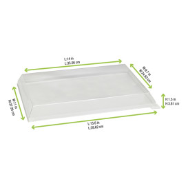 Tapa de Plástico PET 38x27,4cm (1 Ud)