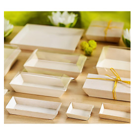 Bandeja de Madera 26,5x21,5x2cm (20 Uds)