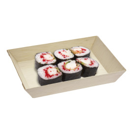 Bandeja de Madera 18x13x2,8cm 500ml (25 Uds)