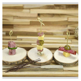 Pinchos de Bambú "Lazo" Natural 7cm (50 Uds)