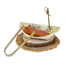 Bandeja de Hojuela de Pino 85x50x14mm (50 Uds)