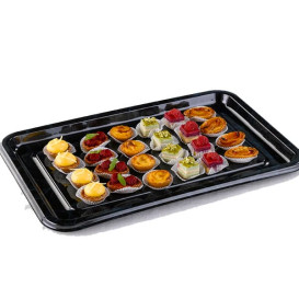 Bandeja Plastico Catering Rectang. Mármol 35X24 cm (5 Uds)