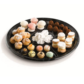 Bandeja Plastico 6 Compartimentos Marmol 30 cm (5 Uds)